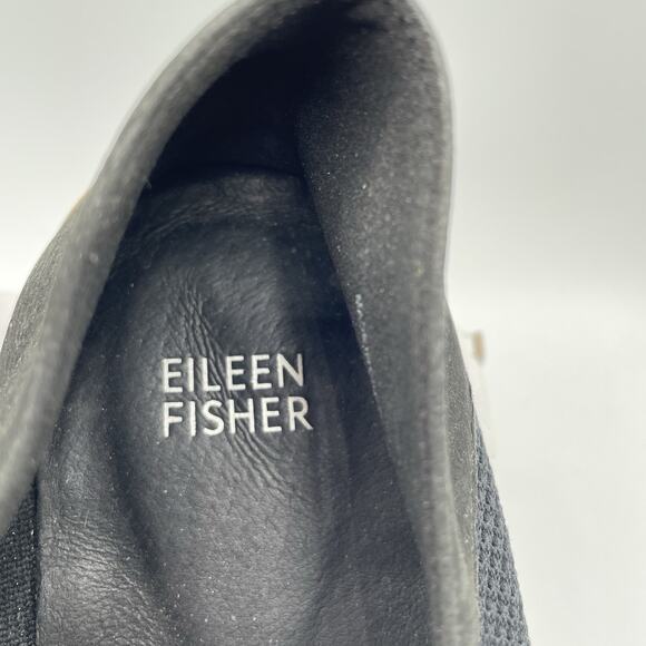 Eileen Fisher Emery Loafer Womens Size 10 Black Slip-On Knit Comfort Minimalist - Picture 6 of 12